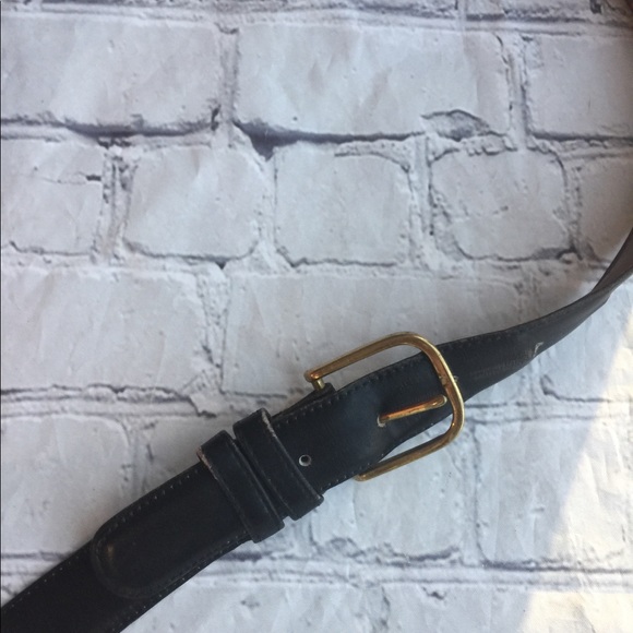 COACH VINTAGE BLACK LEATHER BELT SIZE 38 - Picture 9 of 9